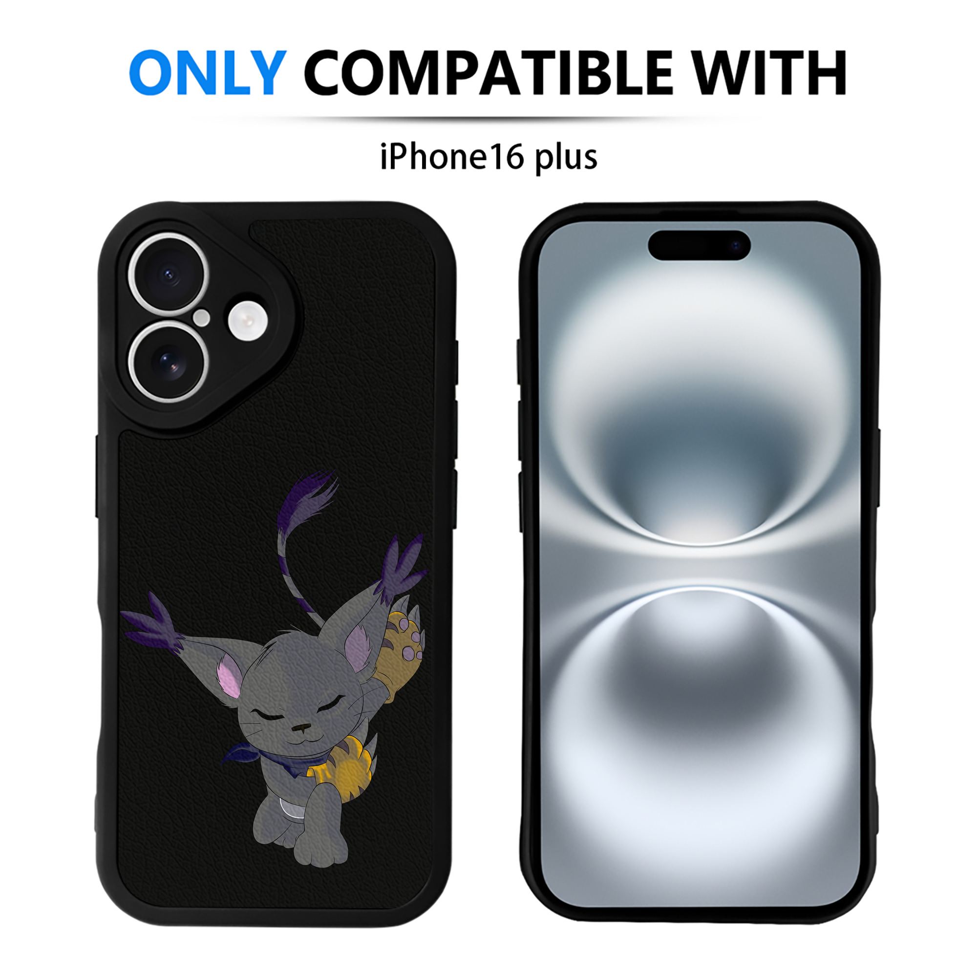（画像用） Digimon デジタルモンスター/デジモン 【iPhone 16シリーズ対応】シリコンスマホケース（レザー調） 材質：シリコン